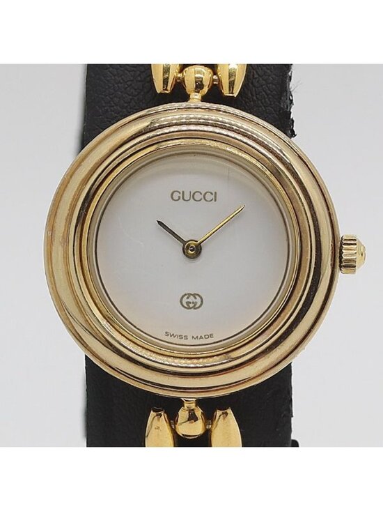 Gucci Box Replacement with 5 Bezels 11 12 Change Bezel Quartz White Dial Watch main image 5